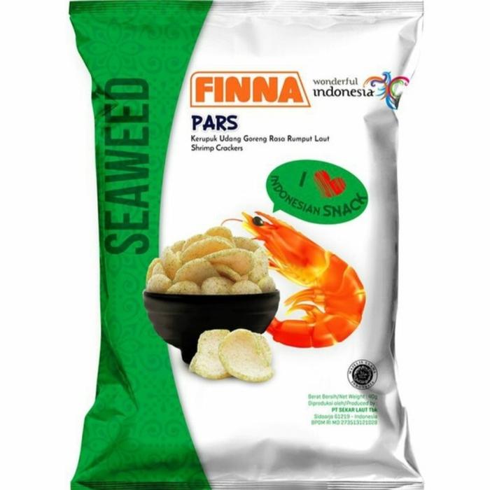 Gambar Finna Snack Kerupuk Udang Pars Seaweed 40G - BARBEQUE dari Murah Sekali Shop undefined 4 Tokopedia