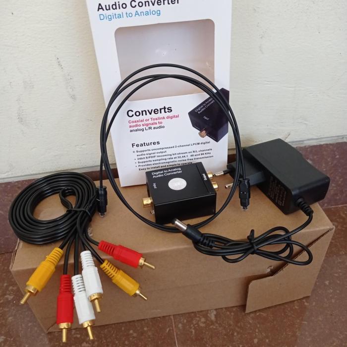 Gambar Paket lengkap digital to analog audio converter optical - Paket 2 lengkap, Audio converter dari Media dewicell accesories undefined Tokopedia