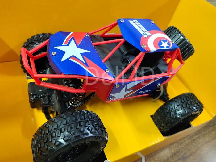 Gambar MOBIL REMOTE KONTROL REMOT RADIO CONTROL OFF ROAD RC CAR - CAPTAIN AMERICA, +BATRE CADANGAN dari Deli ID undefined Tokopedia