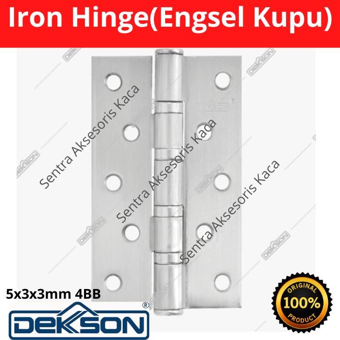 Gambar Engsel Kupu Kupu Dekkson - 5, 4, 3 Inch (Iron Hinge) - 3 Inch dari Sentra Aksesoris Kaca undefined 5 Tokopedia