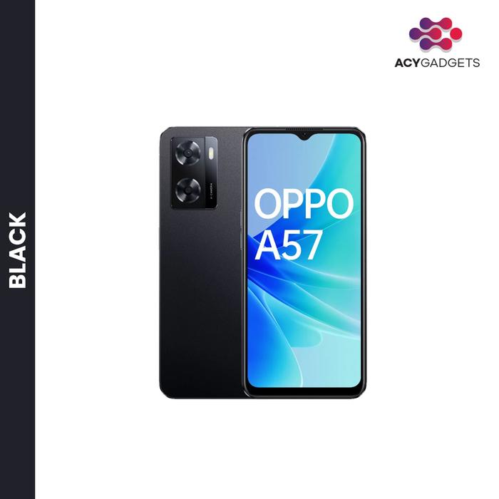 Gambar OPPO A57 2022 4/64GB GARANSI RESMI OPPO - Black dari ACY Gadget Official undefined Tokopedia