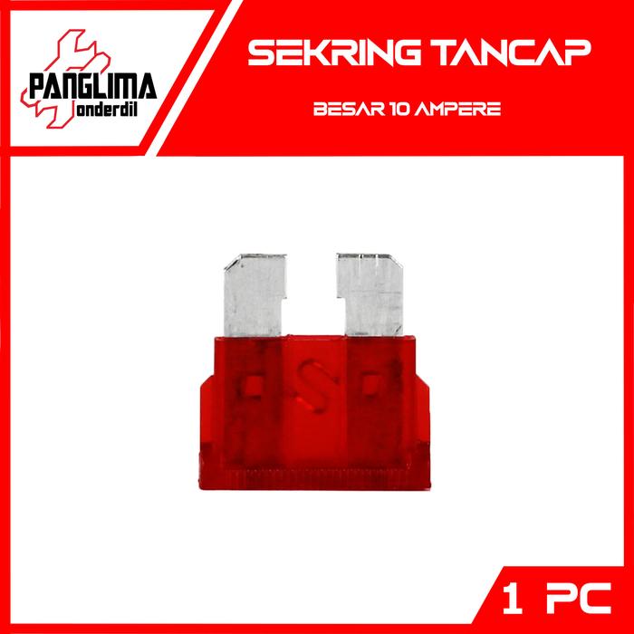 Gambar Sekring-Sekering Tancap-Fuse Kecil 10 Ampere-Amper - 10 A-10A - Besar 10A dari Panglima Onderdil undefined Tokopedia