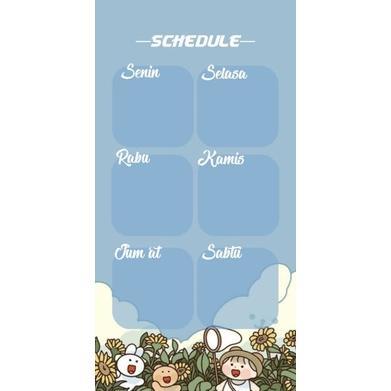 Gambar READY! poster jadwal pelajaran sekolah/ schedule planner scholl, wall - 7 dari My_book undefined Tokopedia