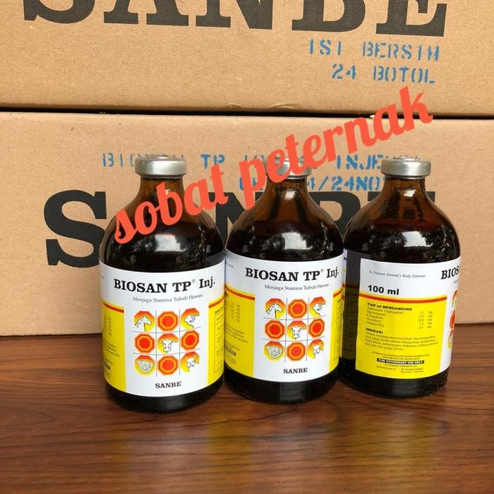 Gambar BIOSAN TP INJ 100 ML, penguat otot, menjaga stamina, imunitas. dari sobat-peternak undefined Tokopedia
