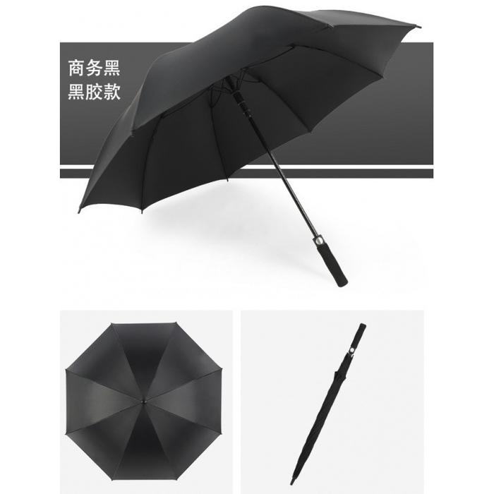 Gambar Payung Golf Jumbo Besar Otomatis Anti UV Otomatis Jari Fiber Premium Quality - BLACK dari tokoshenar88 undefined Tokopedia