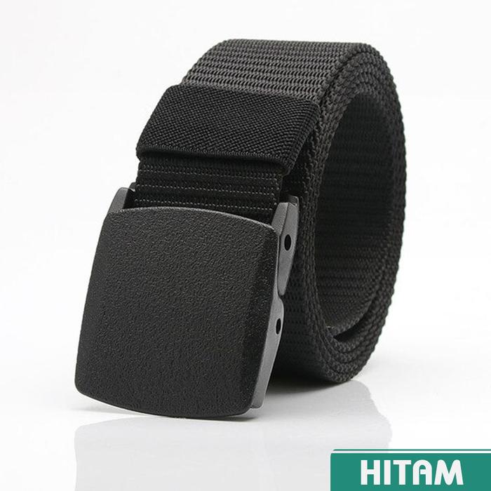 Gambar Ikat Pinggang Pria Anti Xray ikat pinggang kanvas pas untuk traveling - Hitam dari DK STORE 12 undefined Tokopedia