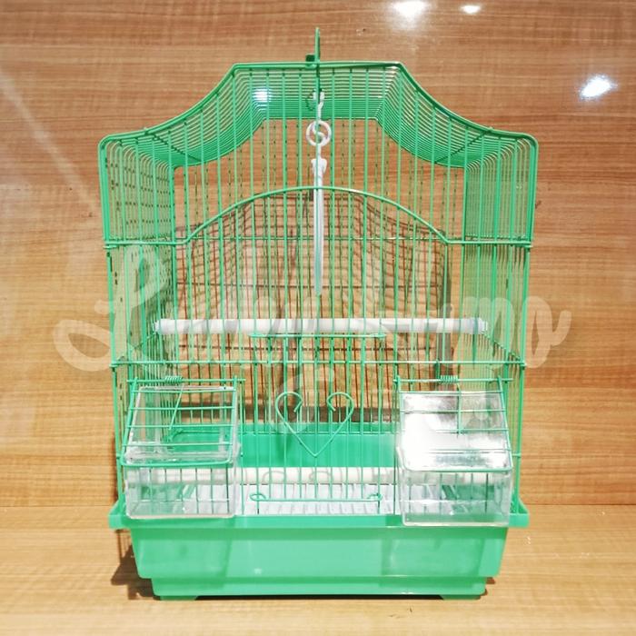 Gambar A112B Dayang Kandang Sangkar Burung Besi Lovebird Kenari Pleci Parrot - Hijau dari Lucky Hypo undefined 5 Tokopedia
