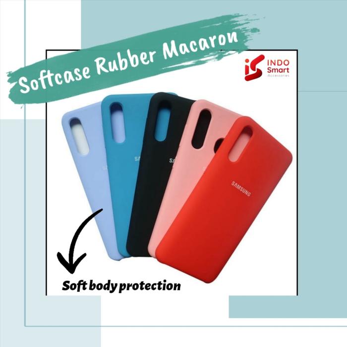 Softcase A21S Samsung Silicon Macaron Case Rubber Magnet Anti Noda Merah,  Samsung A21S