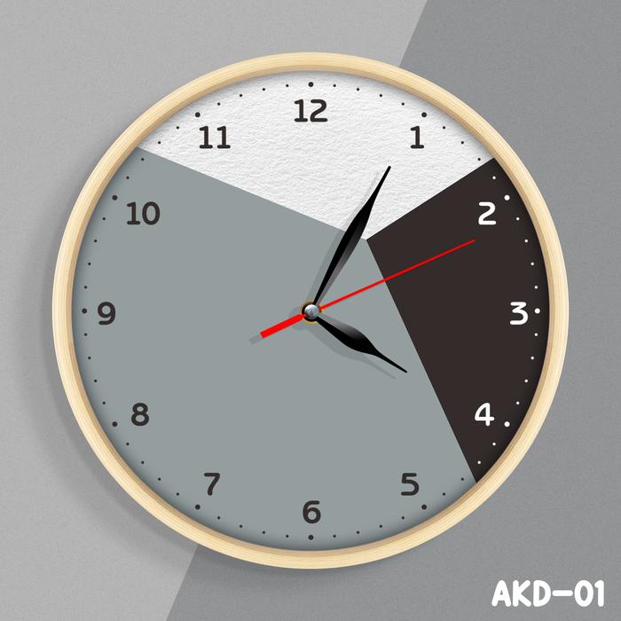 Gambar Jam Dinding Scandinavian Aesthetic Minimalis Dekorasi Kamar Rumah -AKD - AKD-01, 20cm dari Jam Karakter Bandung Official undefined Tokopedia