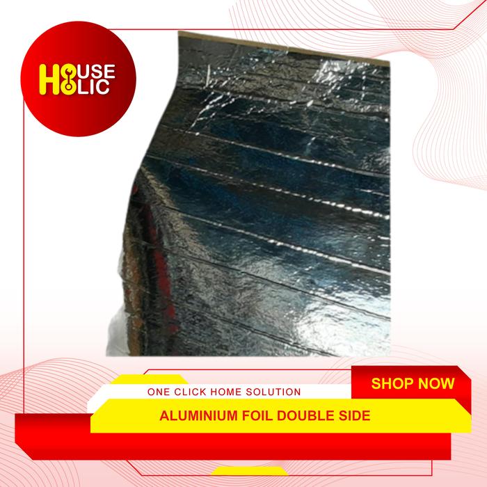 Jual Aluminium Foil Atap Double Benang Rol / Dua Sisi Double Side Per ...