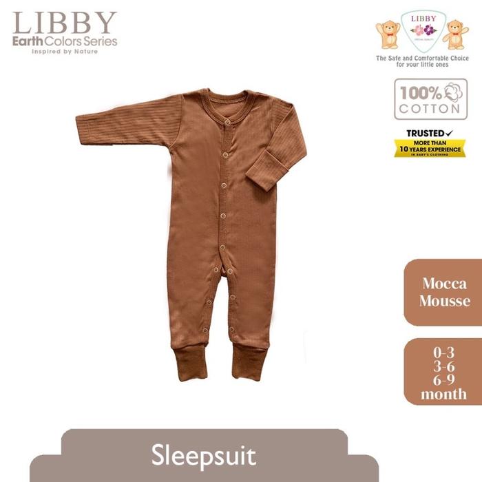 Gambar Libby Sleepsuit Jumpsuit Bayi Sarung Kaki Tangan Integrated Premium - MOCCA MOUSSE, 0-3 Bulan dari Star Baby Shop Tokopedia undefined Tokopedia