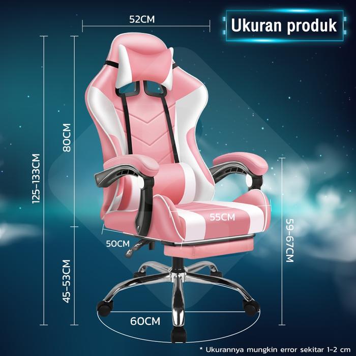 Gambar SPORT KURSI VIDEO GAMING LIVE SHOW - KURSI GAMING MODEL E-02 PLUS PINK - E-02 SP Pink dari UmmulKai Official Store undefined Tokopedia