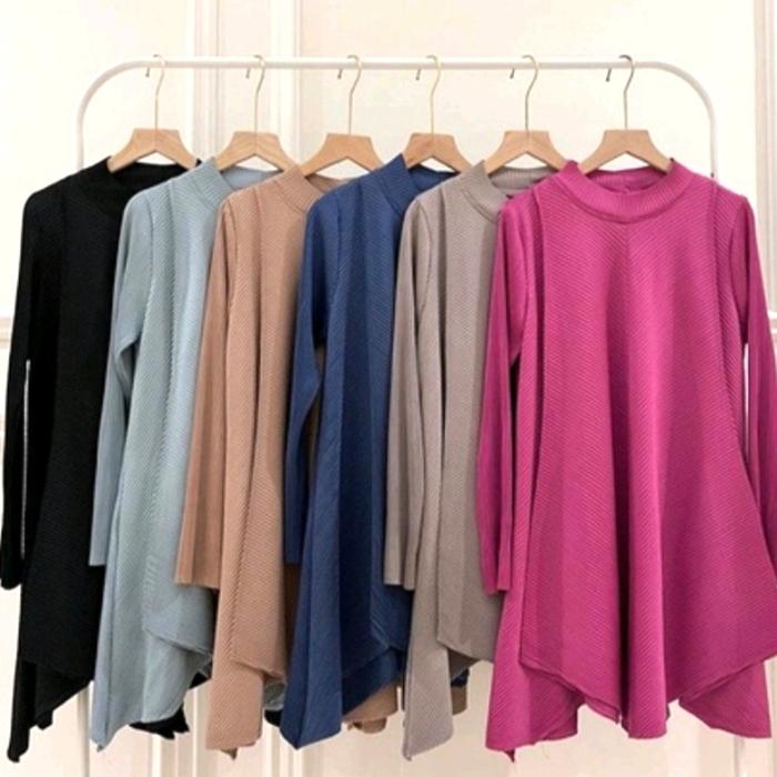 Gambar Jual Baju Wanita Bahan Prisket Import - fuschia dari playwithkiddos undefined Tokopedia