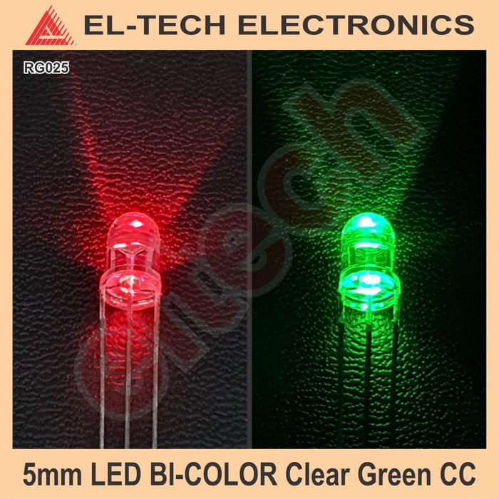Gambar 10pcs LED 5mm 5 mm Bi Color 2 Dual Warna Red Green Merah Hijau CN - Clear dari ELTECH online undefined Tokopedia