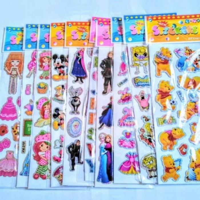 Gambar Sticker Stiker Anak Kartun Timbul Reward Motif Random - butterfly dari Waroeng Gigi undefined 3 Tokopedia