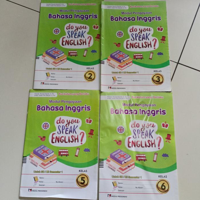 Gambar LKS B.inggris untuk SD/MI Kelas 1-6 dari LKS Media Pressindo undefined Tokopedia