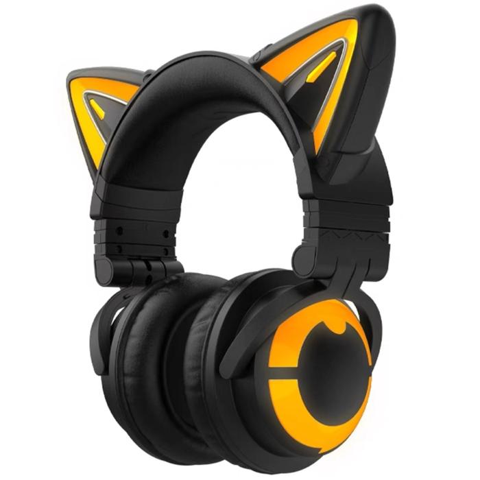 Gambar ORIGINAL YOWU Cat Ear Headphones 3S - Hitam dari Click n Fit undefined Tokopedia