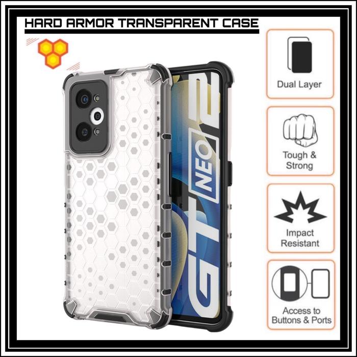 Gambar Realme GT NEO3 / NEO 3T Case Honeycomb Original Hard Soft Casing Cover - CLEAR, R.GT NEO 3T dari Huami Shop 577 undefined Tokopedia