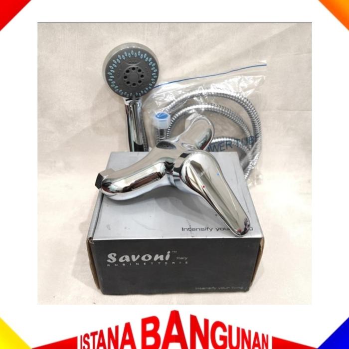 Gambar SAVONI SM2050 KRAN/KERAN SHOWER MIXER+HAND SHOWER SET dari Istana Bangunan Nusantara undefined Tokopedia