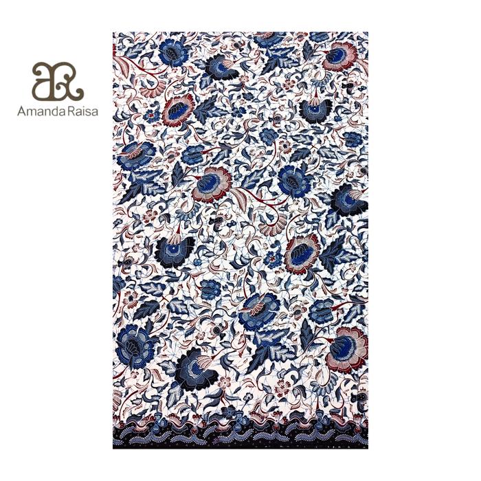 Gambar Kain Batik Meteran Potongan Motif Kembang Lawasan - Biru, 0,5 meter dari Batik Amanda Raisa undefined Tokopedia