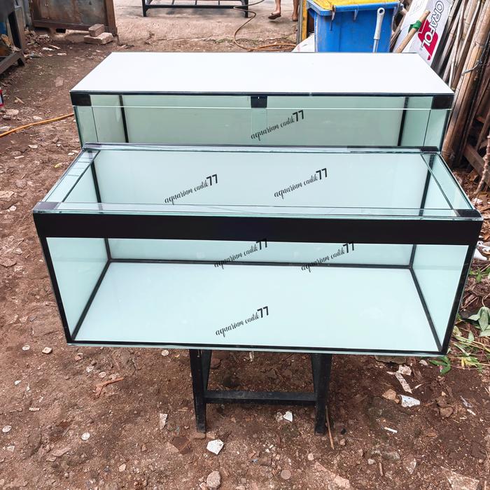 Gambar aquarium 100x40x40 3 susun full set - Putih dari jonii aquarium undefined Tokopedia