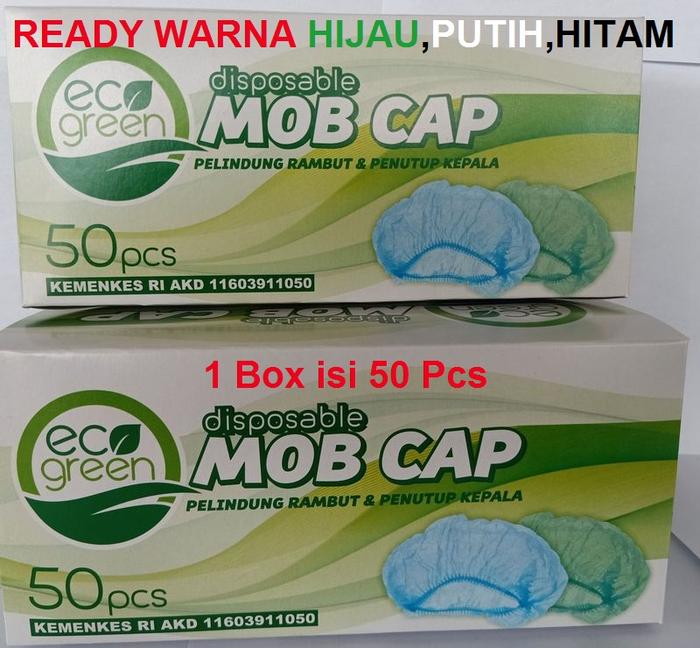 Jual Hairnet Mobcap Mob Cap Pelindung Rambut Kepala APD Isi 50 Pcs ...