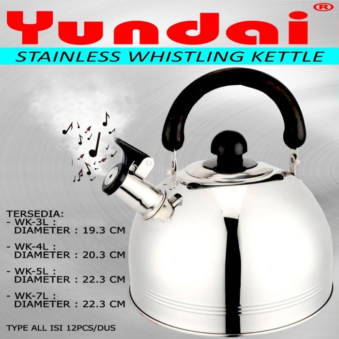 Gambar Teko Siul Whistling kettle Stainles - 5Liter dari WHS Store Cilandak undefined Tokopedia