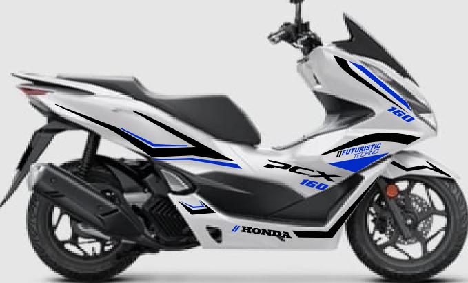 Gambar CUTTING STIKER PCX NEW 160 FUTURISTIC TECHNO KEREN NEW DESAIN - Biru dari Pesolex Variasi undefined Tokopedia