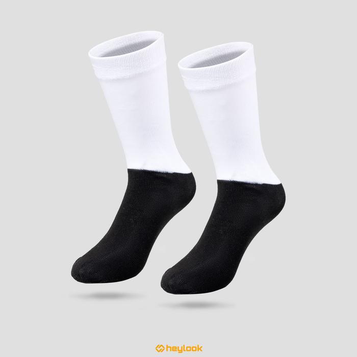 Gambar KAOS KAKI SEKOLAH SMA SMP SD ANAK HITAM PUTIH POLOS LAKI PEREMPUAN - SD, PUTIH HITAM dari HEYLOOK PROJECT undefined Tokopedia
