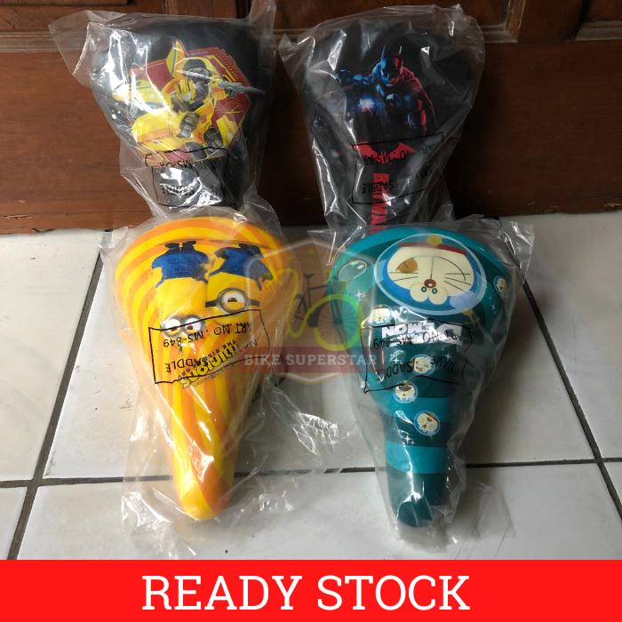 Gambar Jok Sadel Saddle Sepeda Anak Mini Morison 849 Motif Karakter - Minion dari Rockstar Bike undefined Tokopedia