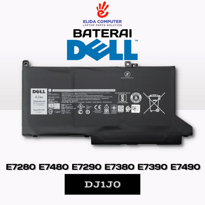 Batteria Sostitutiva Per Dell Latitude 7280 7290 7380 7390 7480 7490 Serie | 11.4V 42Wh | Compatibile Con 451-BBZL C27RW PGFX4 ONFOH DJ1JO