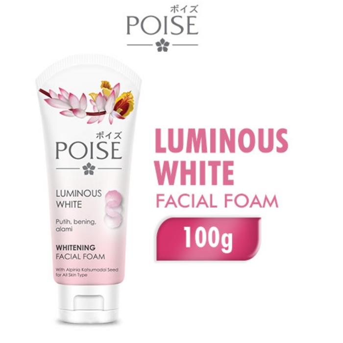 Gambar POISE LUMINOUS WHITE FACIAL FOAM 100GR TUBE - Merah Muda dari Maju Jaya Makmur undefined Tokopedia