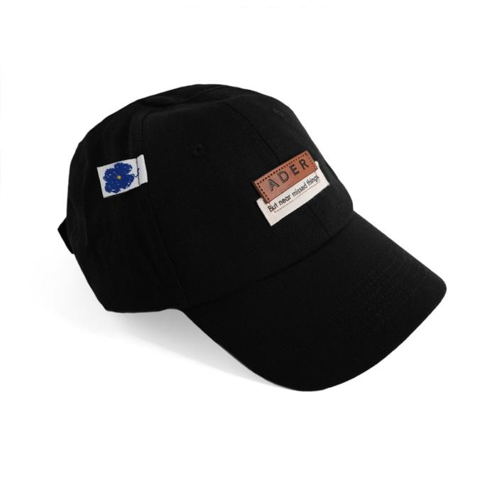 Gambar Ader Error Leather Patch Cap - BLACK dari gunawan sukses holiday undefined Tokopedia