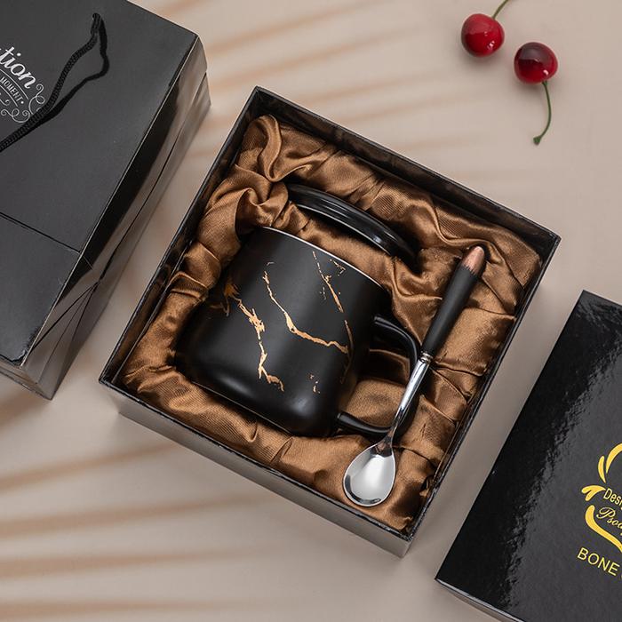 Gambar Keramik Mug Keramik Set Cangkir Set Premium Marble Ceramic Mug Marmer - Hitam dari lekitchen7 undefined Tokopedia