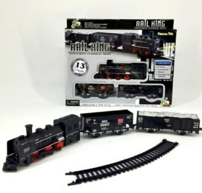 Gambar Rel Kereta Api Mainan Anak Rail King 19 Pcs - 13 Non Music - 13 PCS dari Deffandra Store undefined Tokopedia