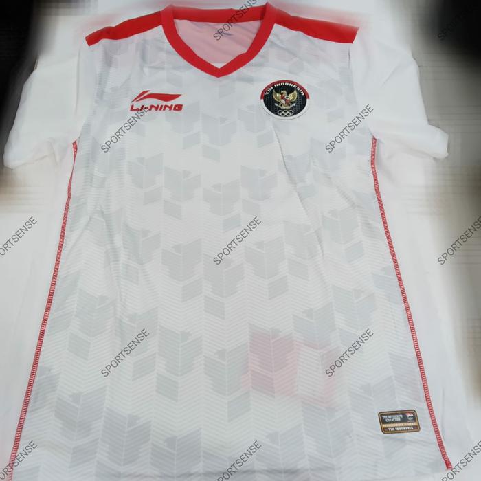 Gambar Baju Jersey Bola Badminton Lining Timnas Indonesia Sea Games Original - Putih, M dari Sportsense undefined Tokopedia