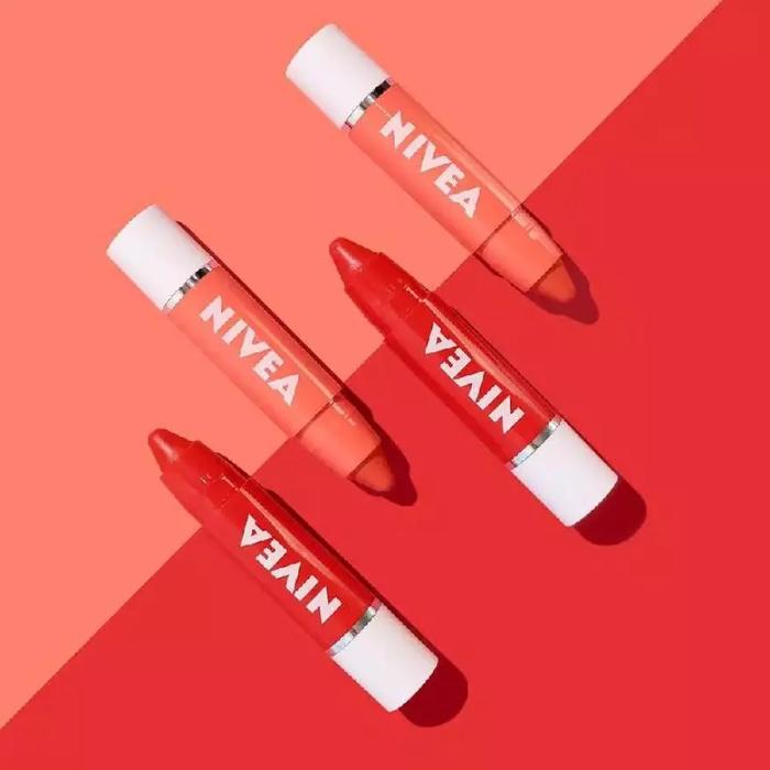 Gambar NIVEA Lip Care & Color with natural oils / Lip Crayon poppy Red - CRUSH dari FATIKA BEAUTY SHOP undefined Tokopedia