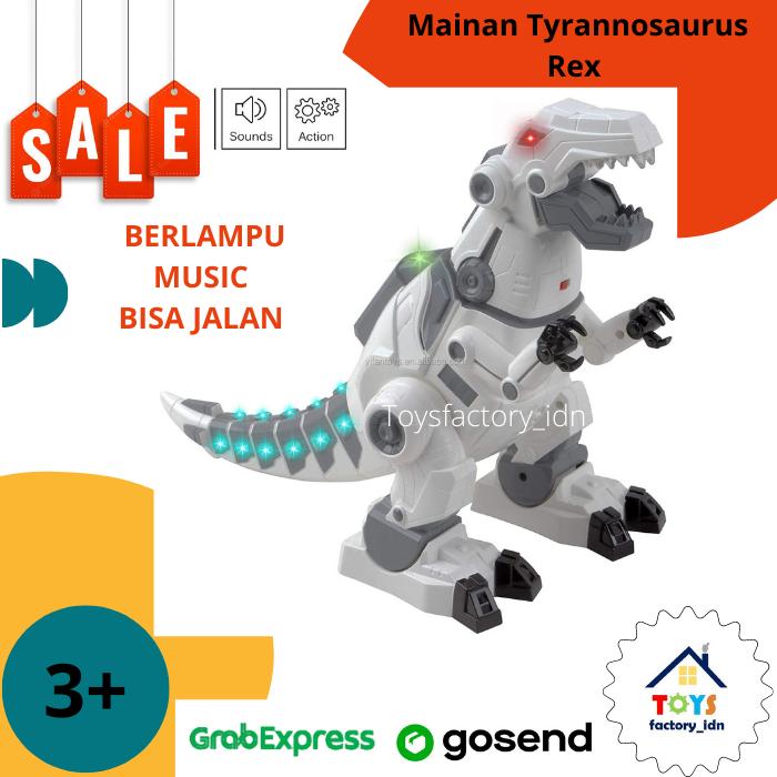Gambar Mainan Robot T-Rex Tyrannosaurus Rex Pintar Interaktif Berjalan dari ToysFactory.idn undefined Tokopedia