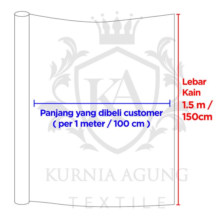 Gambar Kain Satin Silk Velvet Polos Premium Warna SKY BLUE Meter dan 0.5m - Meter dari Toko Kain Kurnia Agung undefined Tokopedia