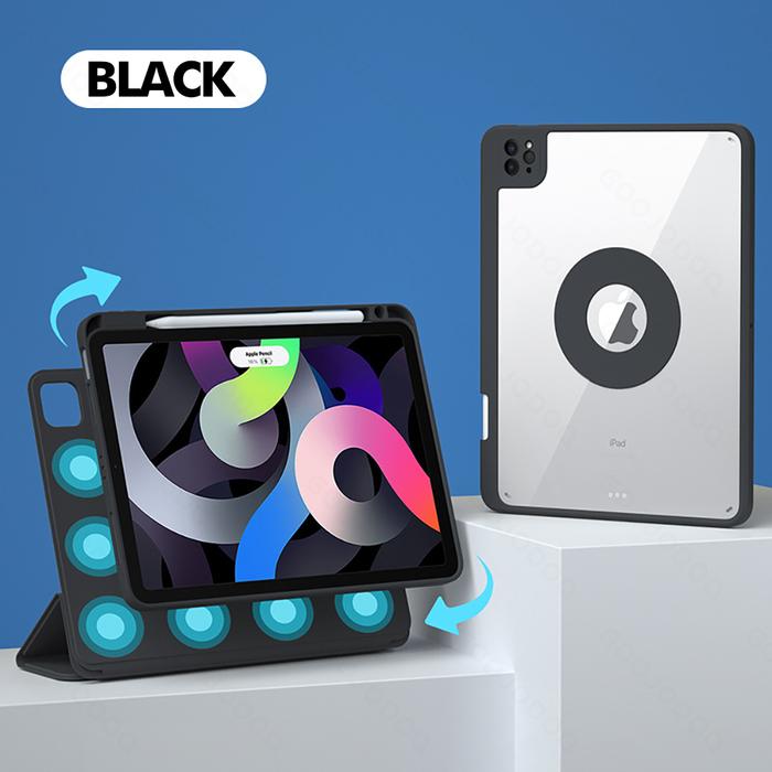 Gambar 360° Rotating iPad Case Magnetic Stand Cover For ipad pro11 air4 10.2 - Hitam, iPad Air 10.9 dari Goojodoq Professionals undefined Tokopedia