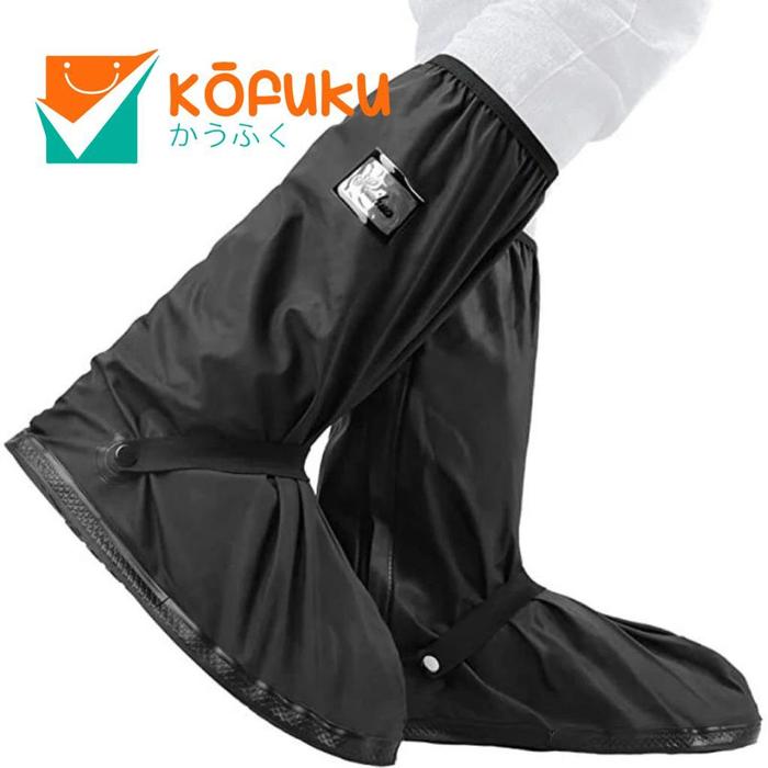 Gambar Rain Shoes Cover Sarung Pelindung Sepatu Waterproof bisa utk APD - Hitam, L dari Kofuku-Mart undefined Tokopedia