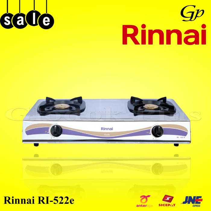 Jual Rinnai RI-522e Kompor Gas 2 Tungku Teflon ri 522e s rinai ri522e rinna  - Jakarta Selatan - Glodok Plus | Tokopedia