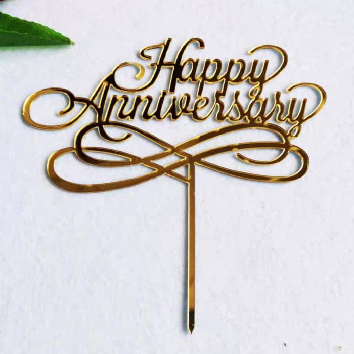 Gambar cake topper anniversary acrylic | topper happy anniversary - 10 dari Happy Cake Supplies undefined Tokopedia