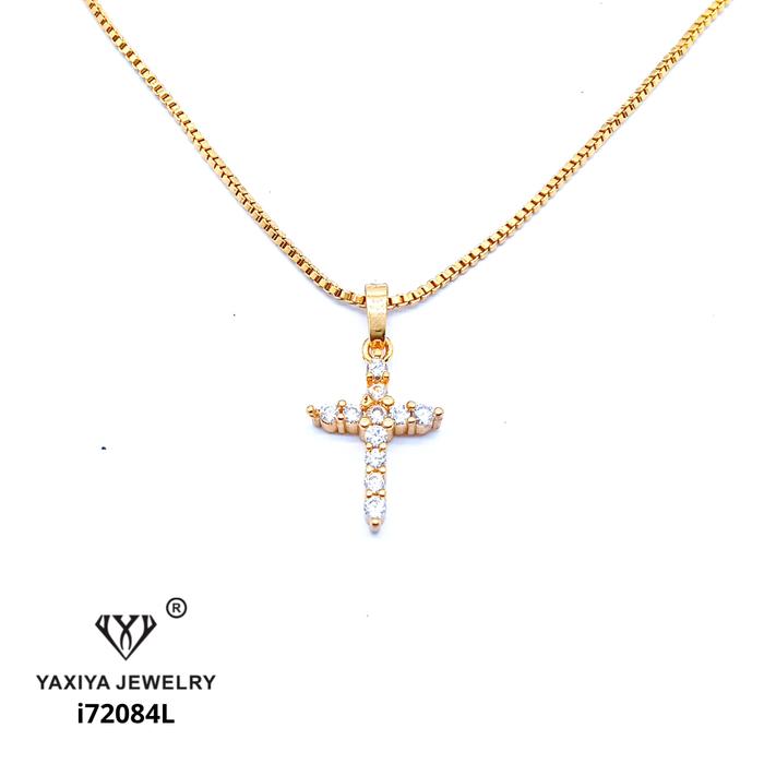 Gambar Liontin Salib permata (s) Perhiasan imitsai Gold18k Yaxiya Jewelry 203 - Liontin Saja dari YAXIYA JEWELRY undefined Tokopedia