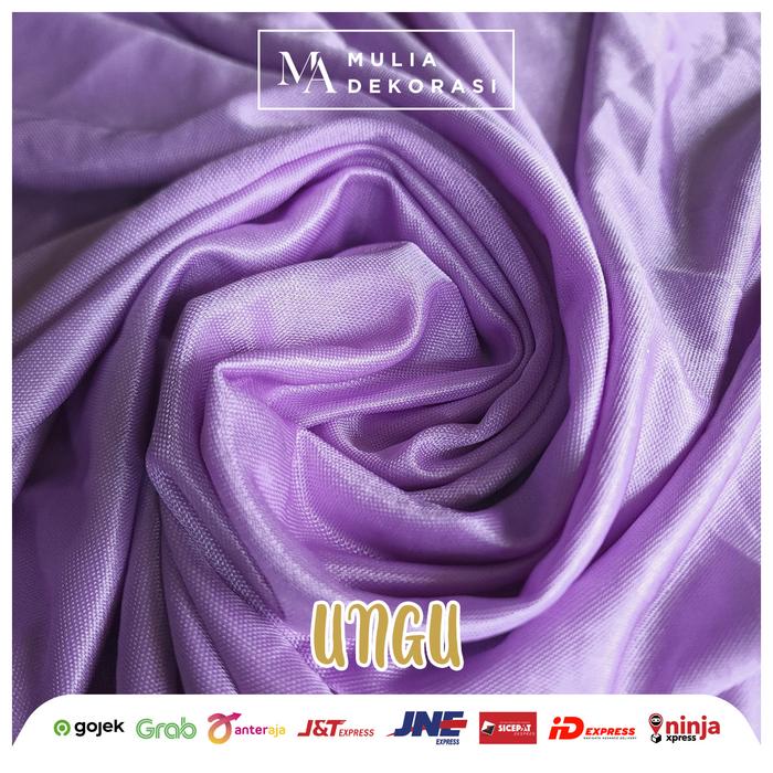 Gambar Kain Dekorasi Tenda Backdrop Filamin Background Pelaminan Lebar 220cm - Ungu, 100cm x 220cm dari Mulia Dekorasi undefined Tokopedia