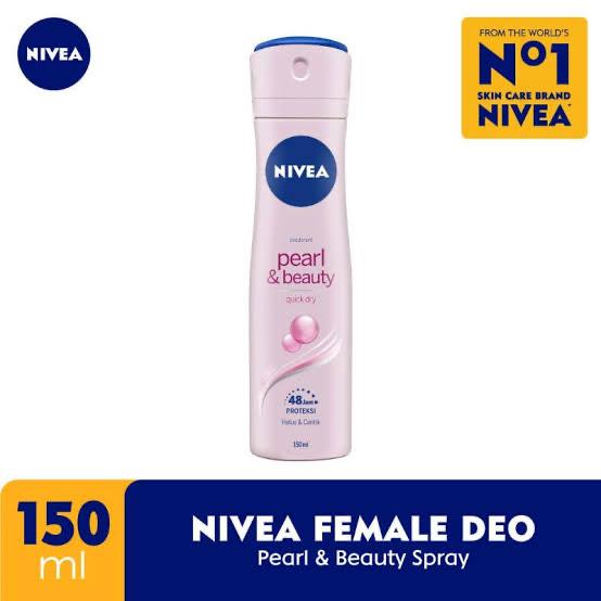 Gambar NIVEA Deodorant Spray 150ml - Extra Brightening | Happy Shave | Pearl - Pearl&Beauty150 dari madame fany undefined Tokopedia