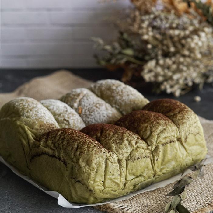 Gambar Japanese Milk Bread Matcha / Milk Bun / Roti Sobek - Isi 4, Mix dari Tadaima Bakehouse undefined 5 Tokopedia
