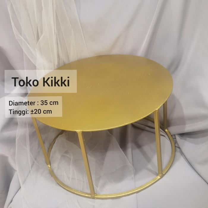 Gambar PO Cake Stand Besi / Stand Kue / Meja Kue / Meja Hiasan - Amora 35x20 dari Toko Kikki undefined Tokopedia
