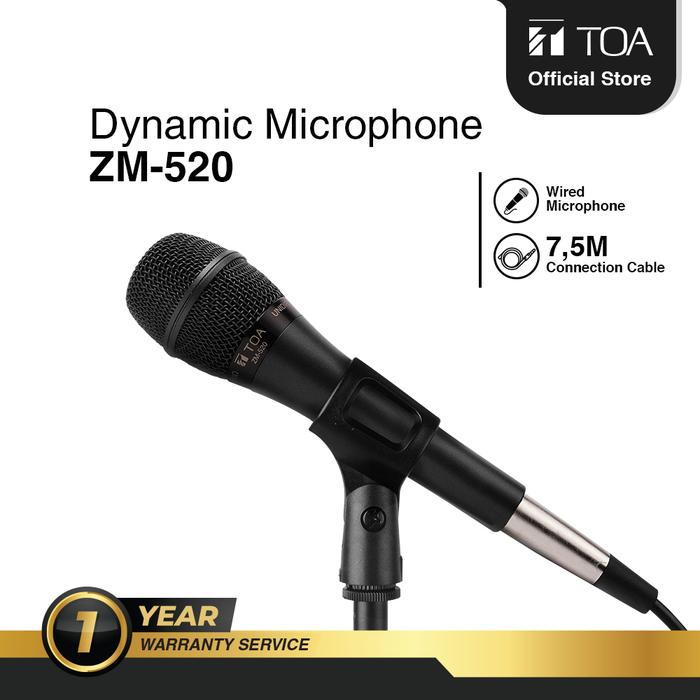 Gambar TOA ZM-520 Dynamic Microphone dari TOA Indonesia Official Store undefined Tokopedia