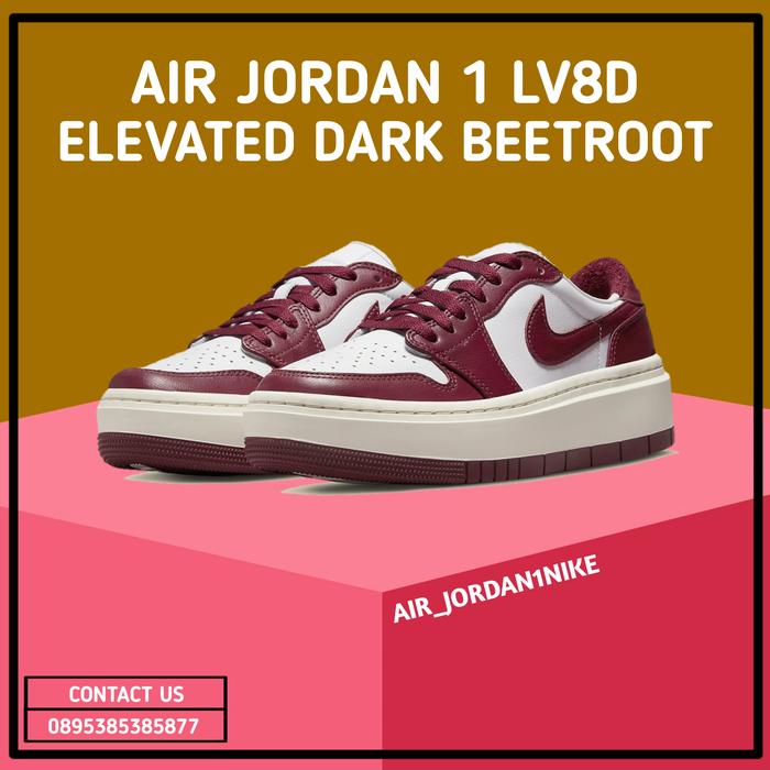 Jual Sepatu Nike Air Jordan Low Elevated Dark Beetroot Team Red